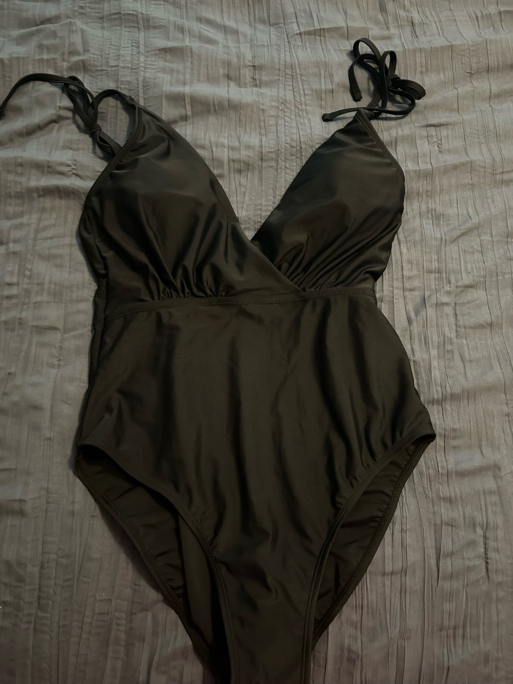 NWOT Kensie Classic Black One-Piece Swimsuit